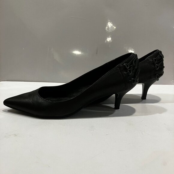ALDO Heels ALDO Pumps Black Leather US Size 8.5 Like New Heels 2.5 inches - Picture 14 of 16